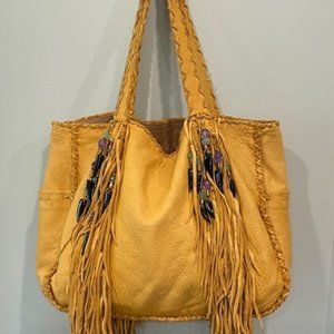 Beatrice Welles One of a Kind Leather Handbag